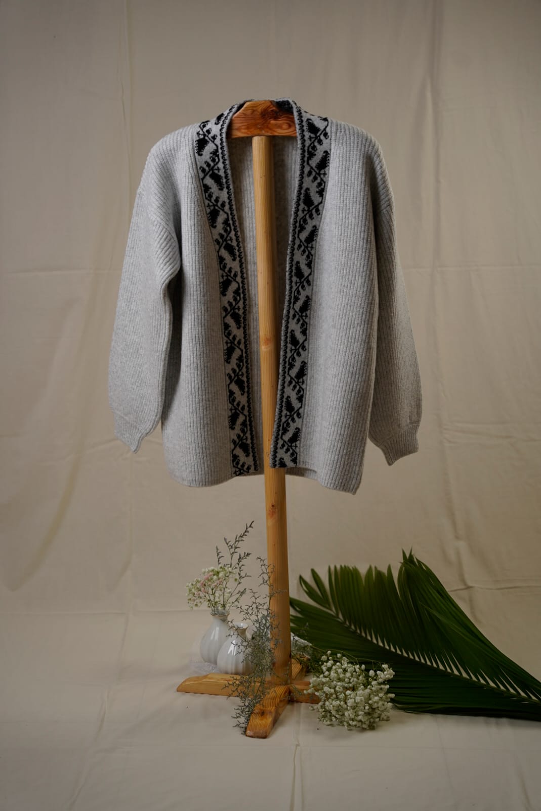 Jamdani Open Cardigan Ladies